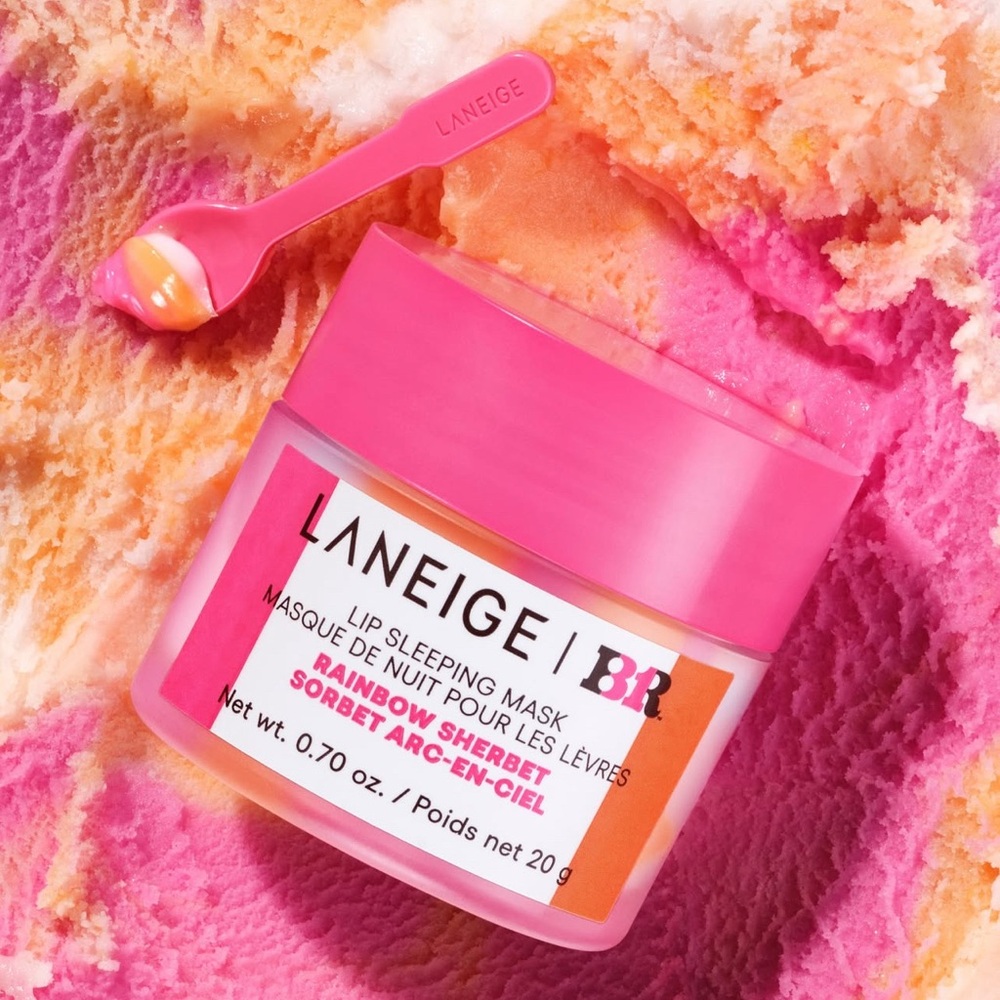 🍧 LANEIGE X BASKIN-ROBBINS Rainbow Sherbet Lip Sleeping Mask Scooper